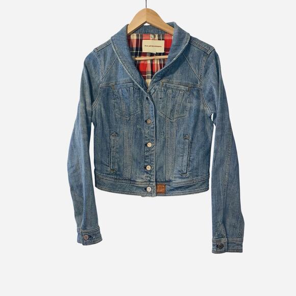 Anthropologie Pilcro and the Letterpress Denim Jean Jacket Blazer Size medium - Picture 3 of 10